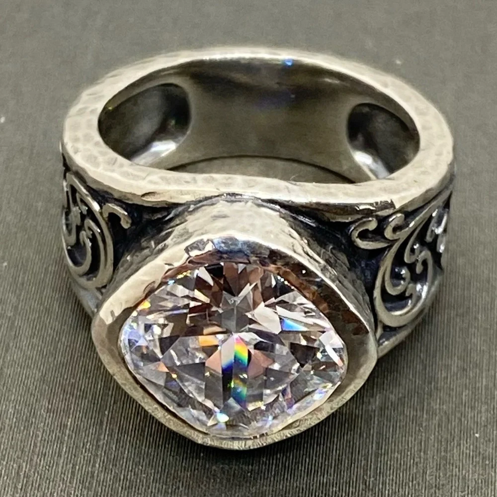 *TOP SELLER* Grace & Heart Ionia Ring Size 10 .925 Sterling Silver/CZ RETIRED